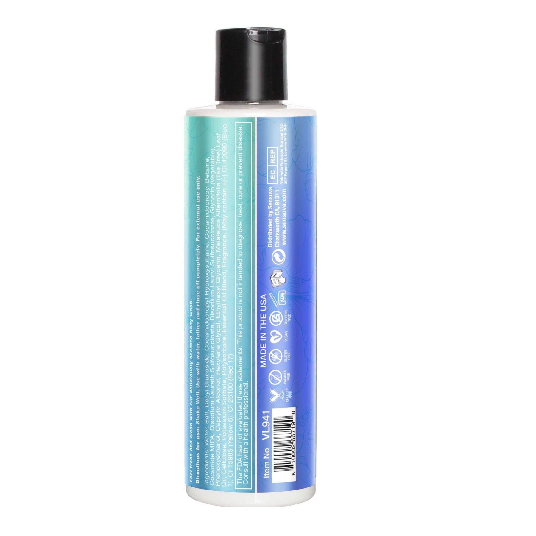 sx2887-12100100142552 Гель для душу Sensuva Body Wash - Sweet Temptations (236 мл) - Зображення 2