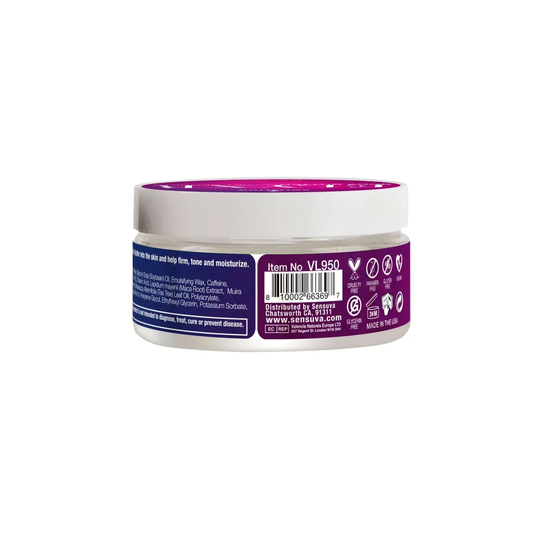 sx2889-72691233388483 Батер для тіла Sensuva Body Butter - Sweet Secrets (236 мл) - Зображення 2