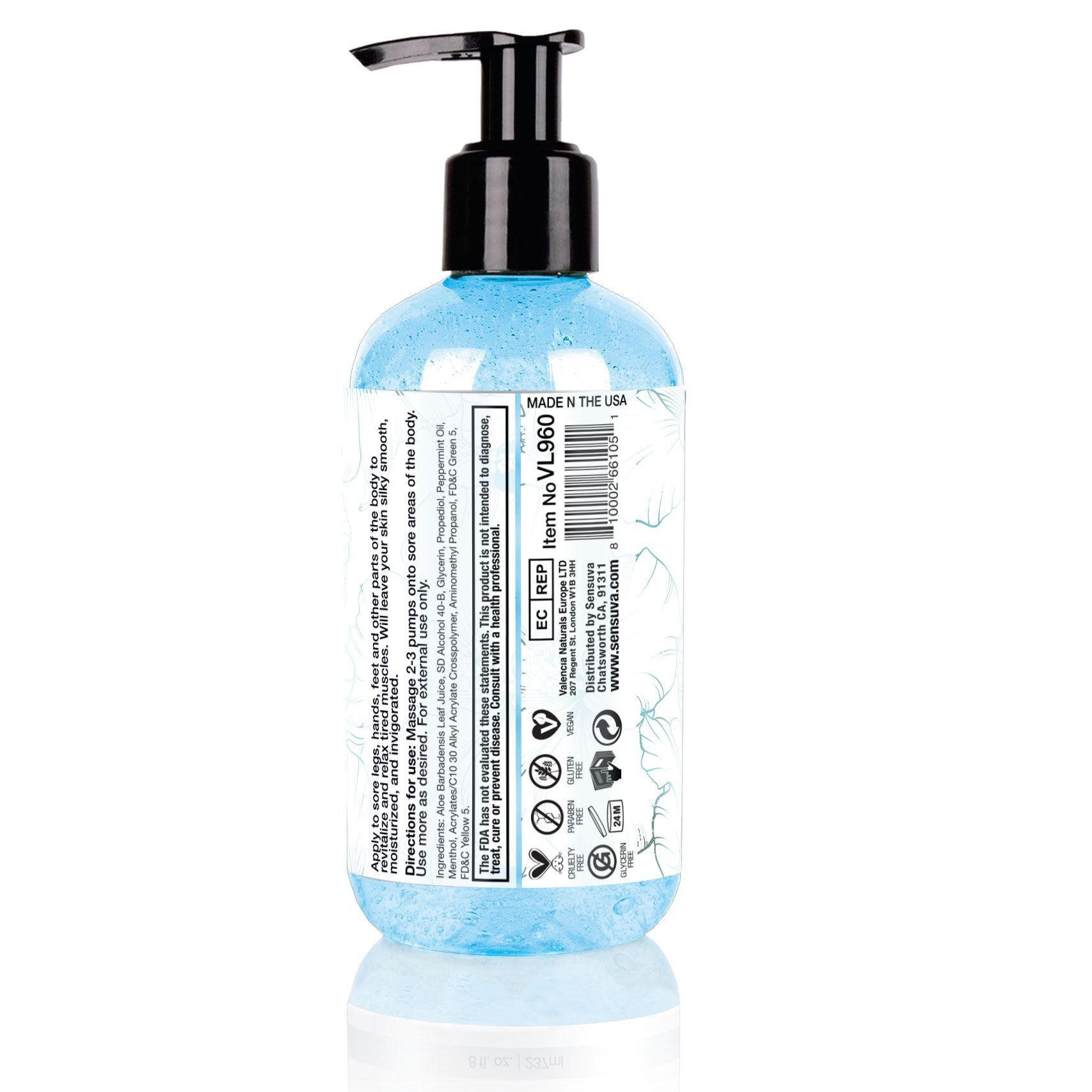 sx2891-87035592454736 Гель для тіла Sensuva Body Gel - Peppermint (237 мл) - Зображення 2