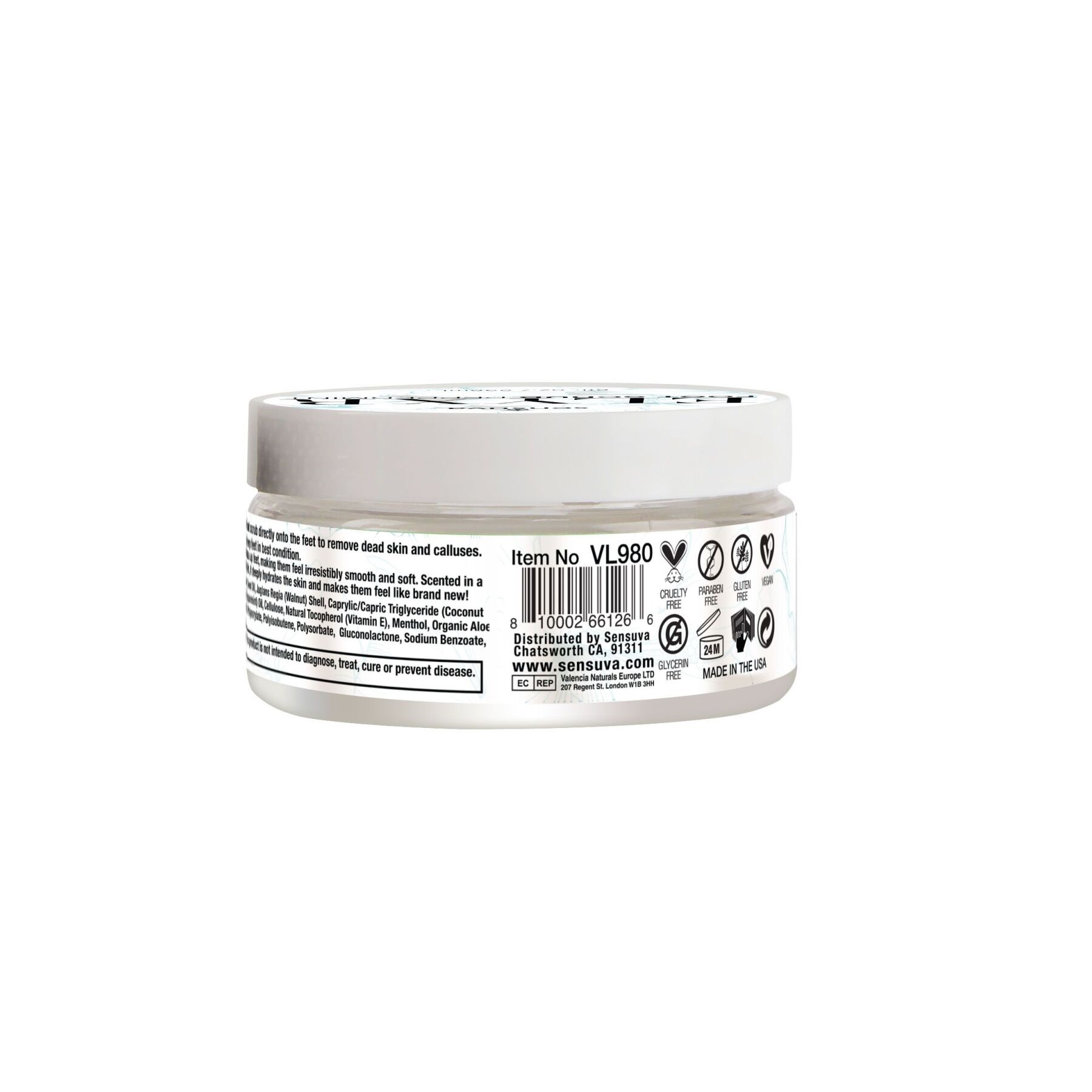 sx2893-27062549634580 Скраб для ніг Sensuva ELXYR Foot Scrub Peppermint (236 мл) - Зображення 2