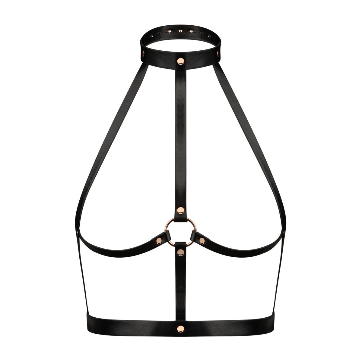 sx3061-81645286733955 Rosy Gold - Body Harness - Black