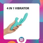 Вібратор-кролик Good Vibes Only - Lisa Thrusting Rabbit Vibrator with G-Spot Stimulator - Зображення 2