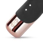 Вібратор-кролик Rosy Gold - Rabbit Vibrator with thrusting function - Black - Зображення 4