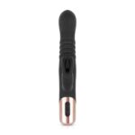 Вібратор-кролик Rosy Gold - Rabbit Vibrator with thrusting function - Black - Зображення 6