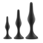 Набір анальних пробок Blush Luxe Beginner Plug Kit Black - Зображення 2