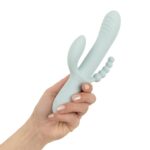 Вібратор-кролик Good Vibes Only - SAGE Triple Stimulation Vibe Soft Silicone - Blue - Зображення 4