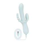 Вібратор-кролик Good Vibes Only - SAGE Triple Stimulation Vibe Soft Silicone - Blue - Зображення 8