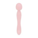 Вібромасажер Good Vibes Only - SIMI Double-Sided Wand Vibrator Soft Silicone - Pink - Зображення 10