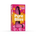 Ароматна свічка пікантної форми Pure Bliss Pink Sugar Pop (Жуйка) 15 см - Зображення 4