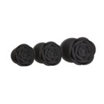 Набір силіконових анальних пробок BMS Roses Til’ Dawn Silicone Anal Plug Kit Starter Kit Black - Зображення 5