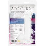 Прозорий фалоімітатор на присосці ADDICTION Clear Dildo with Balls 8″, віброкуля в подарунок - Зображення 5