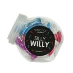 Набір фалоімітаторів ADDICTION Silly Willy 3.3” Silicone Dildo, 3 кольори, 12 шт - Зображення 6
