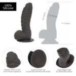 Фалоімітатор ADDICTION Ben 7" Dildo With Balls Black, віброкуля в подарунок - Зображення 3