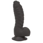 Фалоімітатор ADDICTION Ben 7" Dildo With Balls Black, віброкуля в подарунок - Зображення 4