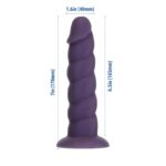 Фалоімітатор Fantasy by Addiction Unicorn Dildo 7” Purple, віброкуля в подарунок - Зображення 3