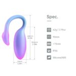 Смарт-віброяйце Magic Motion Flamingo Max Blue 2 в 1: віброяйце та тренажер Кегеля, 10 режимів - Зображення 5