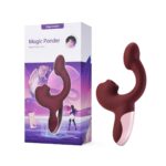 Смарт-вібратор Magic Motion Ponder Red, подвійна стимуляція, віброяйце+язичок для клітора - Зображення 4