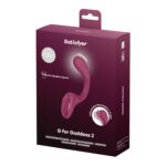 Вагінально-кліторальний вібратор Satisfyer G for Goddess 2 Wine Red, 2 мотори - Зображення 5