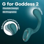 Вагінально-кліторальний вібратор Satisfyer G for Goddess 2 Bottle Green, 2 мотори - Зображення 3