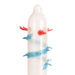 Насадка на член Recare Blue Monster Spike Condom (презерватив з вусиками та спіраллю шипів) - Зображення 3