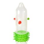 Насадка на член Recare Spike Condom Pink (презерватив з кульками та рядами шипів) - Зображення 2