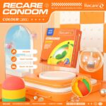 Презервативи Recare Color Fruit Flavour Condoms 3 шт, аромати: м'ята, банан, полуниця