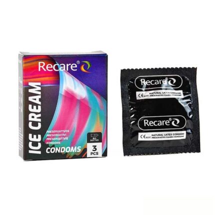 Holographic Recare Ice Cream Big Dotted Condoms