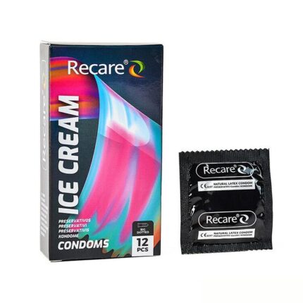 Holographic Recare Ice Cream Big Dotted Condoms