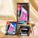 Презервативи Holographic Recare Ice Cream Big Dotted Condoms 12 шт, з пухирцями, аромат: морозиво