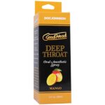 Спрей для мінету Doc Johnson GoodHead DeepThroat Spray - Mango 59 мл для глибокого мінету