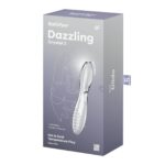 Двосторонній скляний дилдо Satisfyer Dazzling Crystal 2 Transparent