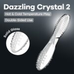 Двосторонній скляний дилдо Satisfyer Dazzling Crystal 2 Transparent