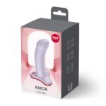 Фалоімітатор Fun Factory AMOR Purple, довжина 14,6 см, діаметр 3,7 см, вигнутий
