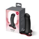 Фалоімітатор Fun Factory AMOR Black, довжина 14,6 см, діаметр 3,7 см, вигнутий