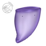 Менструальна чаша Fun Factory FUN CUP SIZE B Black Currant, багаторазова, діаметр 4,3 см, об’єм 30 мл