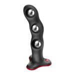 Фалоімітатор Fun Factory BOUNCER Black, кульки всередині, ефект вібрації, діаметр 3,9 см