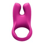 Ерекційне віброкільце з подвійною стимуляцією клітора Fun Factory NŌS CLASSIC Magenta, 2 мотори