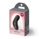 Накладний вібратор Fun Factory LAYA III Black, ефект постукування пальцем