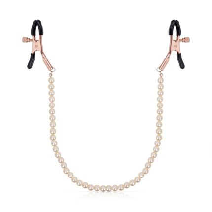 Rosy Gold - Nipple Clamps Pearls