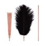 Лоскітка з металевим флогером Rosy Gold - Feather Tickler & Whip