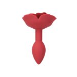 Силіконова анальна пробка Lux Active - Red Rose Silicone Anal Plug