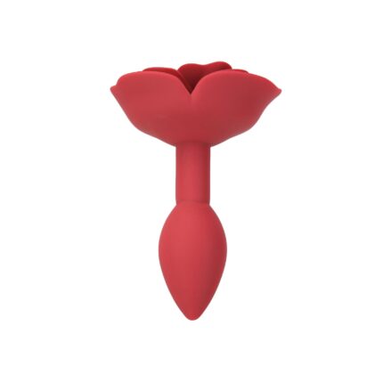 Силіконова анальна пробка Lux Active - Red Rose Silicone Anal Plug
