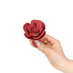 Силіконова анальна пробка Lux Active - Red Rose Silicone Anal Plug
