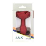Силіконова анальна пробка Lux Active - Red Rose Silicone Anal Plug