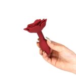 Силіконова анальна пробка Lux Active - Red Rose Silicone Anal Plug