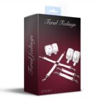Набір для БДСМ Feral Feelings BDSM Kit 3 White, наручники, поножі, хрестовина