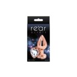 Анальна пробка NS Novelties Rear Assets - Rose Gold Heart - Medium - Clear