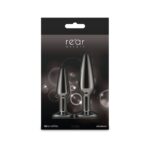 Набір анальних пробок NS Novelties Rear Assets - Tapered Trainer Kit - Gunmetal - Black