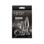 Набір анальних пробок NS Novelties Rear Assets - Tapered Trainer Kit - Gunmetal - Black