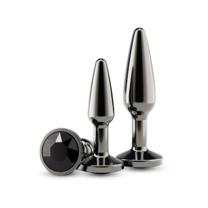 Набір анальних пробок NS Novelties Rear Assets - Tapered Trainer Kit - Gunmetal - Black